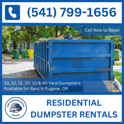 Affordable Residential Dumpster Rental Services in Eugene, Oregon - Quick and Reliable - DDD Dumpster Rental Eugene

